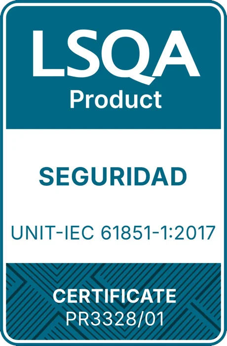 Sello UNIT-LSQA: producto homologado según UNIT-IEC 61851-1:2017